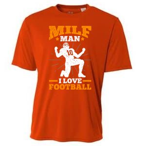 Milf I Love Football Funny Football Funny Gift Cooling Performance Crew T-Shirt