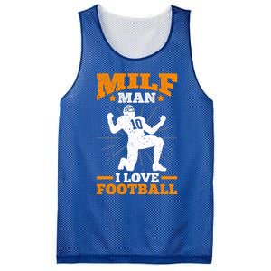 Milf I Love Football Funny Football Funny Gift Mesh Reversible Basketball Jersey Tank