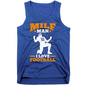 Milf I Love Football Funny Football Funny Gift Tank Top