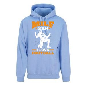 Milf I Love Football Funny Football Funny Gift Unisex Surf Hoodie