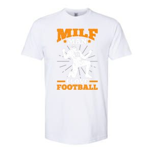 Milf I Love Football Funny Football Funny Gift Softstyle CVC T-Shirt