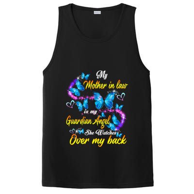 Mother In Law My Guardian Angel Watches Over Back Memorial Gift PosiCharge Competitor Tank