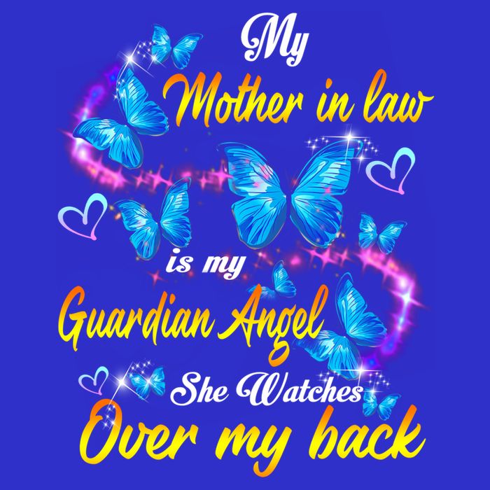 Mother In Law My Guardian Angel Watches Over Back Memorial Gift T-Shirt