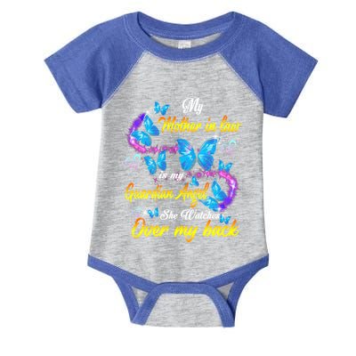 Mother In Law My Guardian Angel Watches Over Back Memorial Gift Infant Baby Jersey Bodysuit