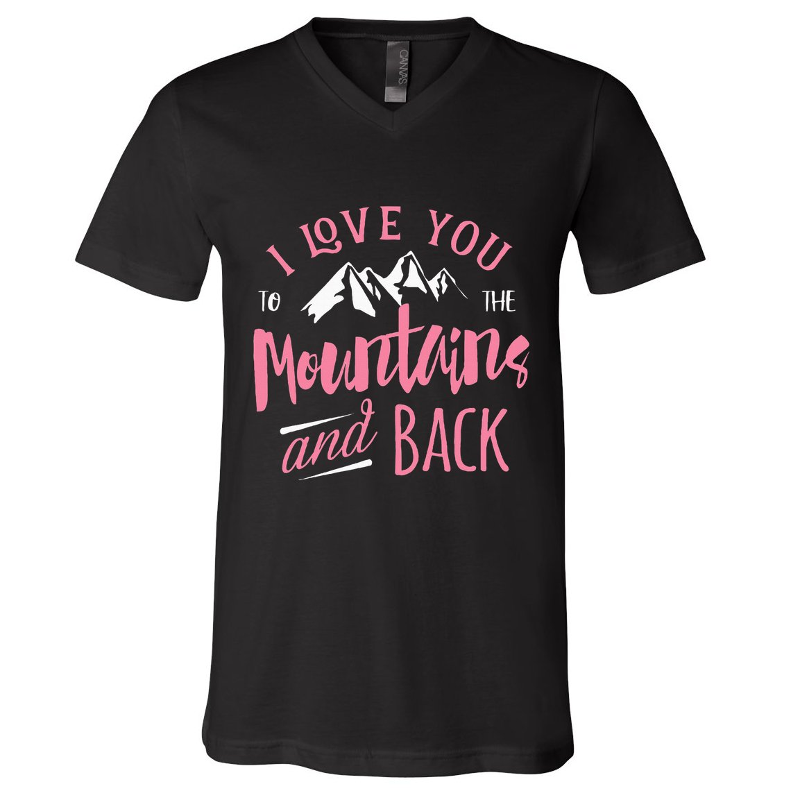 Mountain I Love You To The Mountain And Back Camping V-Neck T-Shirt