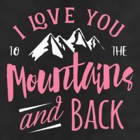 Mountain I Love You To The Mountain And Back Camping Adult Drive Performance Visor