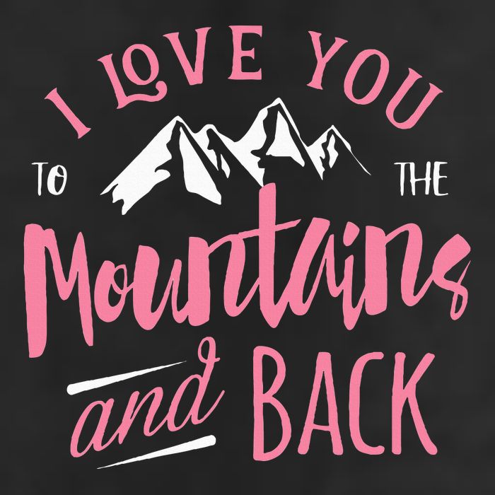 Mountain I Love You To The Mountain And Back Camping Adult Drive Performance Visor