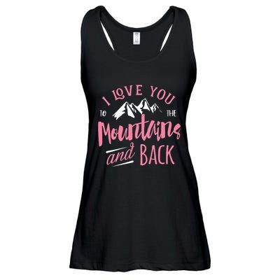 Mountain I Love You To The Mountain And Back Camping Ladies Essential Flowy Tank