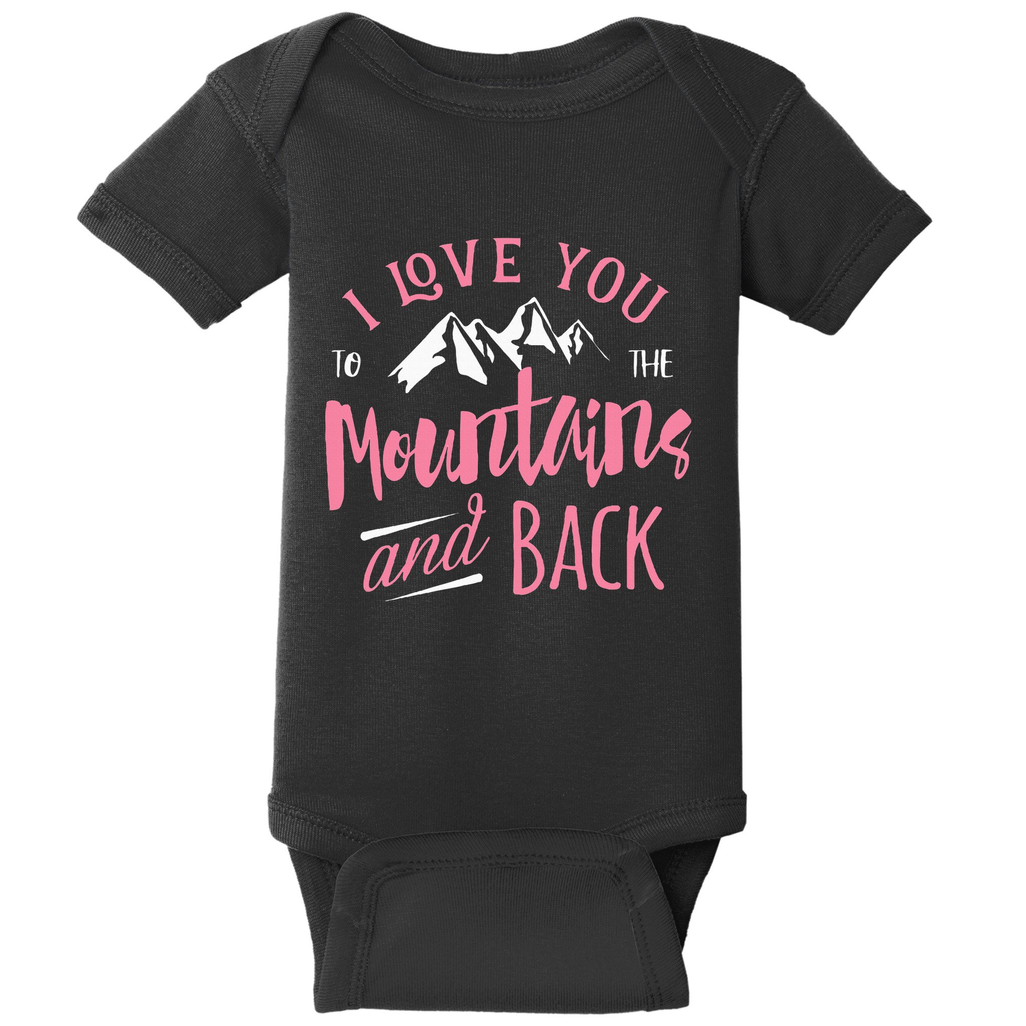Mountain I Love You To The Mountain And Back Camping Baby Bodysuit