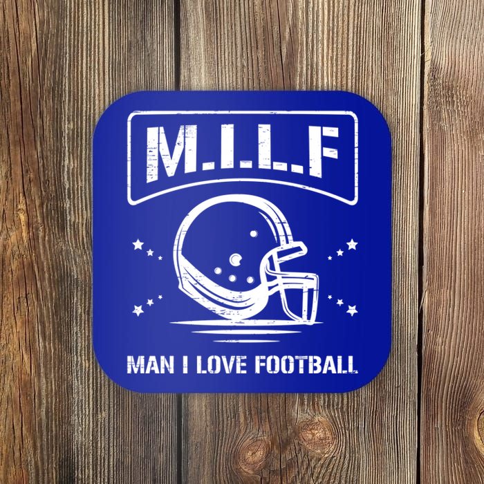 M I L F I Love Football Homerun Ball Holder Sports Field Gift Coaster