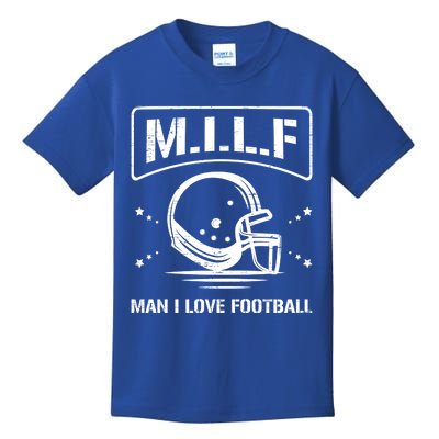 M I L F I Love Football Homerun Ball Holder Sports Field Gift Kids T-Shirt