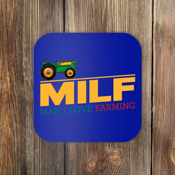 Man I Love Farming I Fun Milf Football Fan Gift Coaster