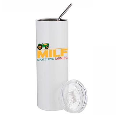 Man I Love Farming I Fun Milf Football Fan Gift Stainless Steel Tumbler