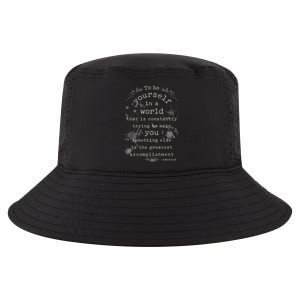 Motivational Inspirational Literature Quotes Design Emerson Cool Comfort Performance Bucket Hat