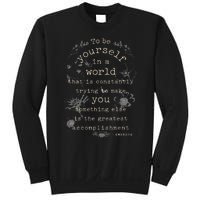 Motivational Inspirational Literature Quotes Design Emerson Sweatshirt