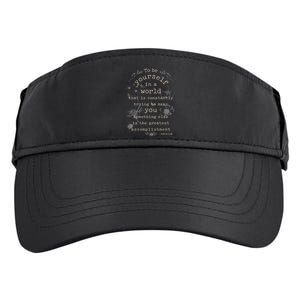 Motivational Inspirational Literature Quotes Design Emerson Adult Drive Performance Visor