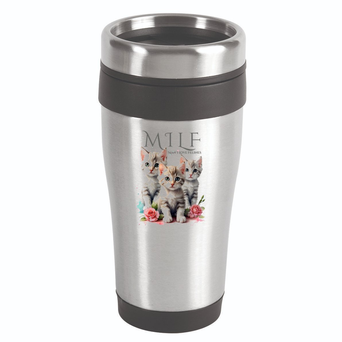 Man I Love Felines 16oz Travel Tumbler