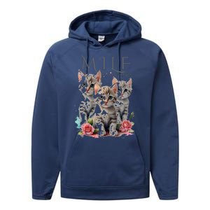 Man I Love Felines Performance Fleece Hoodie