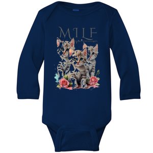 Man I Love Felines Baby Long Sleeve Bodysuit