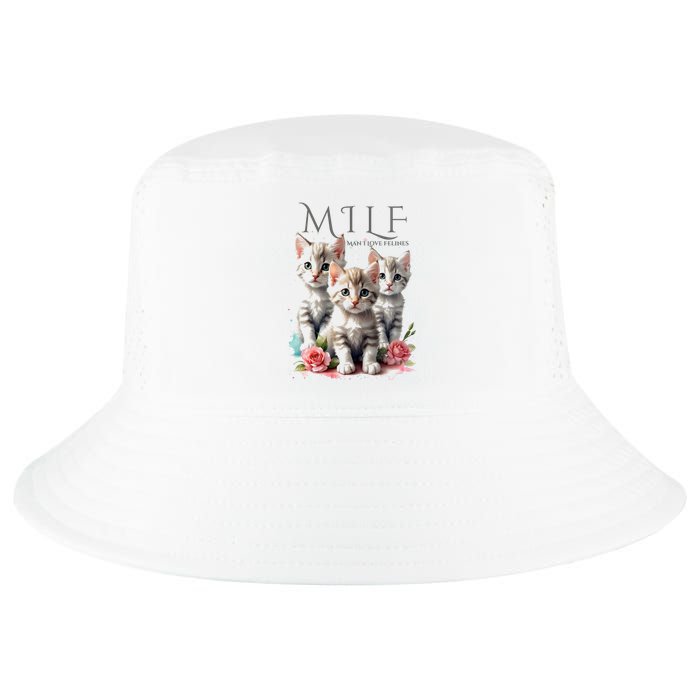 Man I Love Felines Cool Comfort Performance Bucket Hat