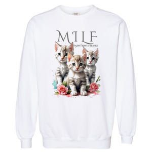 Man I Love Felines Garment-Dyed Sweatshirt