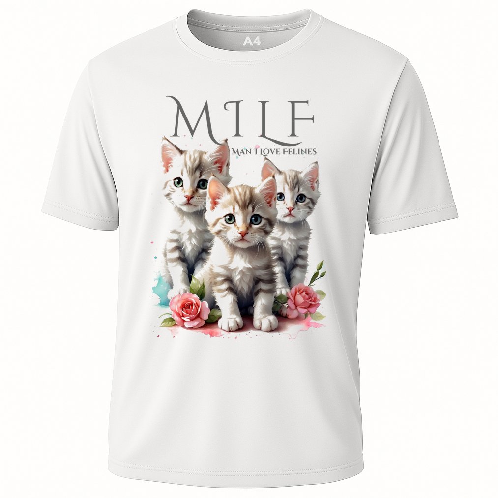 Man I Love Felines Performance Shirt