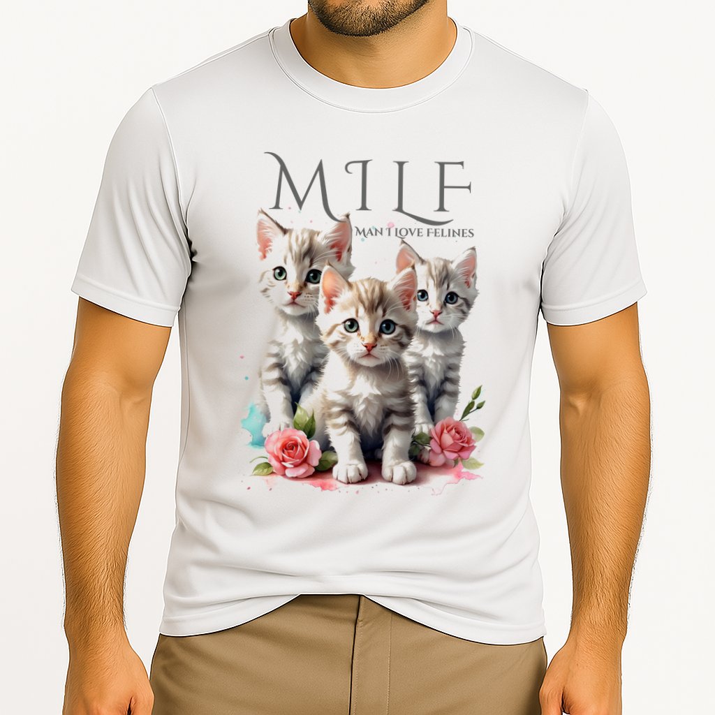 Man I Love Felines Performance Shirt