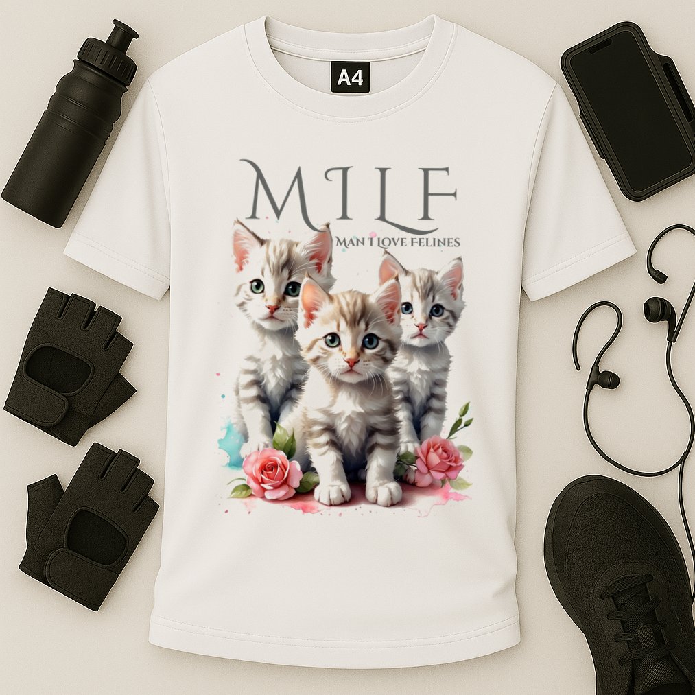Man I Love Felines Performance Shirt
