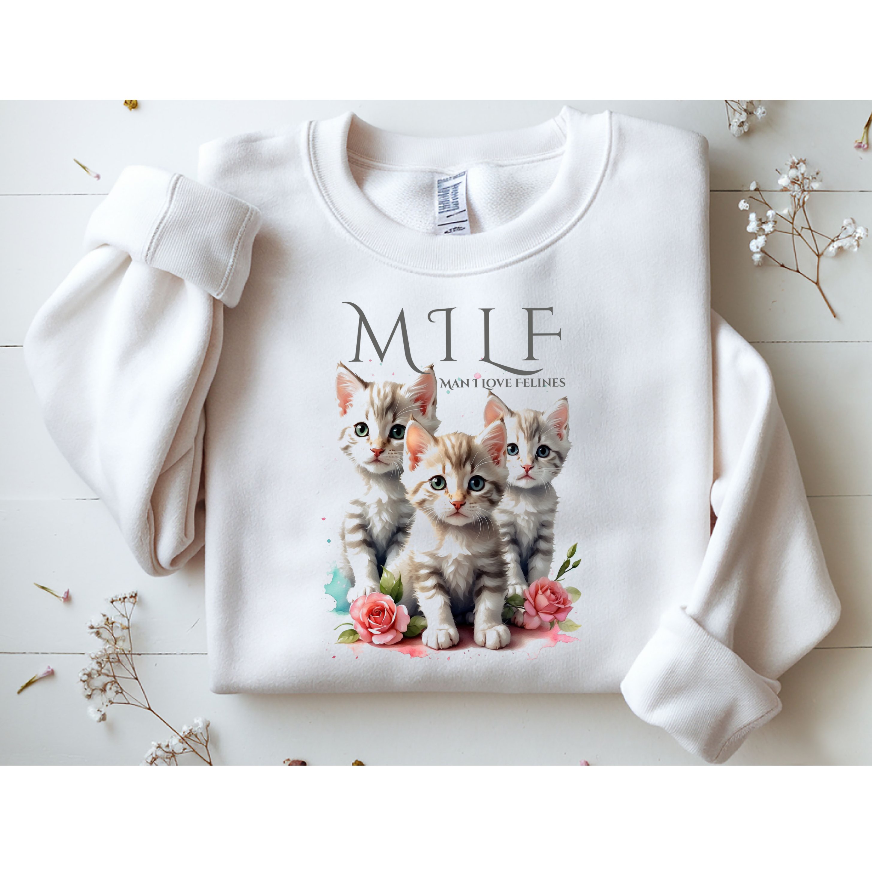 Man I Love Felines Sweatshirt