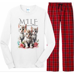 Man I Love Felines Long Sleeve Pajama Set