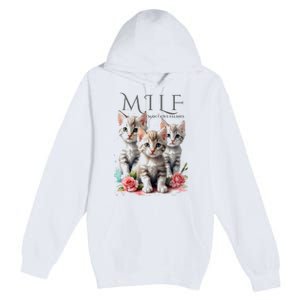 Man I Love Felines Premium Pullover Hoodie