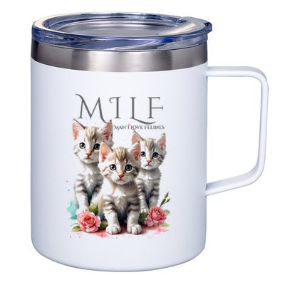 Man I Love Felines 12oz Stainless Steel Coffee Mug
