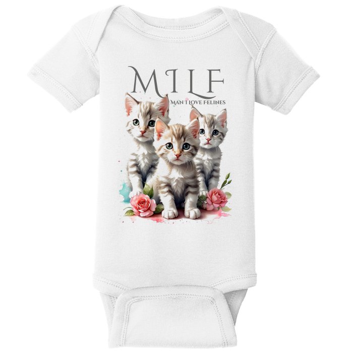 Man I Love Felines Baby Bodysuit