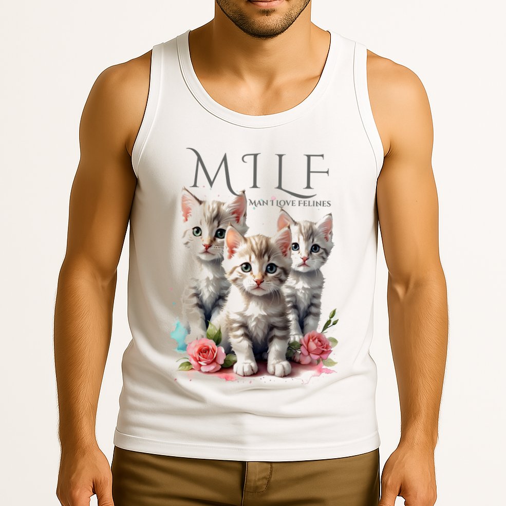 Man I Love Felines Tank Top