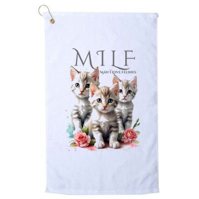 Man I Love Felines Platinum Collection Golf Towel