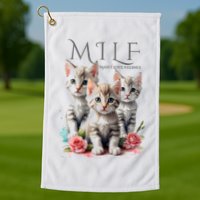 Man I Love Felines Golf Towel