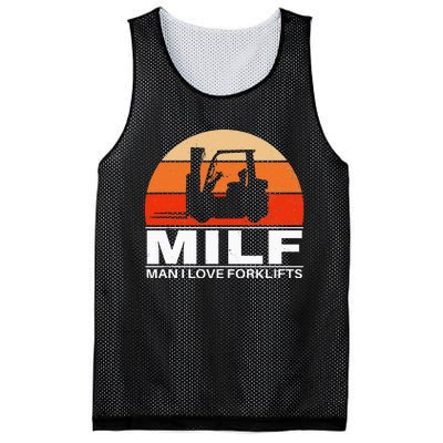 Man I love Forklifts Mesh Reversible Basketball Jersey Tank