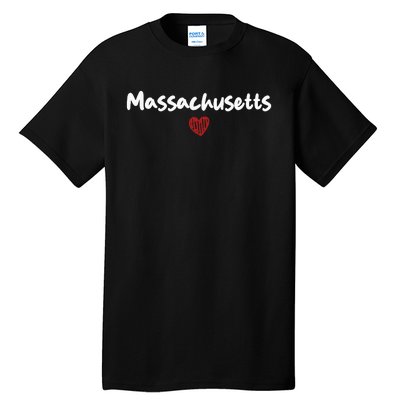 Massachusetts I Love Massachusetts Classic Tall T-Shirt