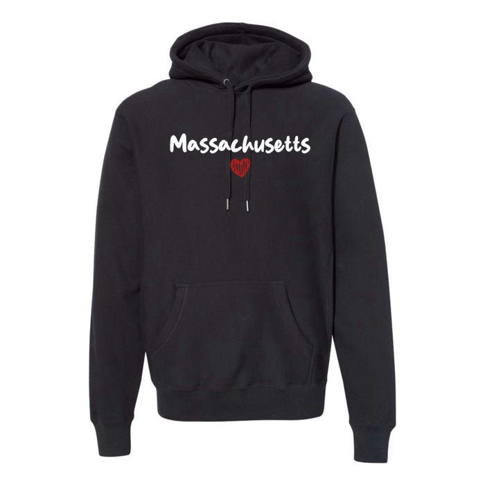 Massachusetts I Love Massachusetts Classic Premium Hoodie