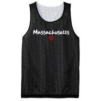 Massachusetts I Love Massachusetts Classic Mesh Reversible Basketball Jersey Tank