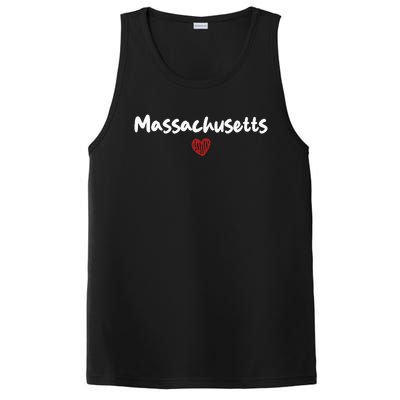 Massachusetts I Love Massachusetts Classic PosiCharge Competitor Tank