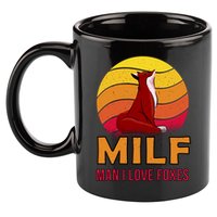 Man I Love Foxes MILF 11oz C Handle Ceramic Mug