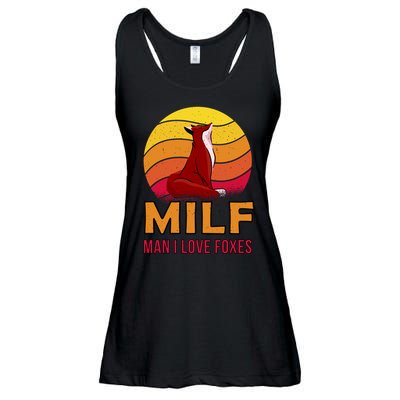 Man I Love Foxes MILF Ladies Essential Flowy Tank
