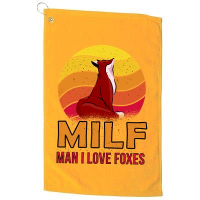 Man I Love Foxes MILF Golf Towel