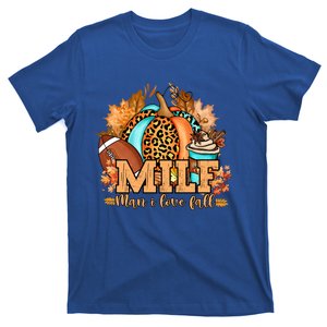 M I L F I Love Fall Funny Pumpkin Autumn Lover Gift T-Shirt