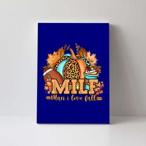 M I L F I Love Fall Funny Pumpkin Autumn Lover Gift Canvas