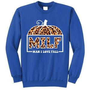 Milf I Love Fall Funny Pumpkin Autumn Lover Gift Sweatshirt