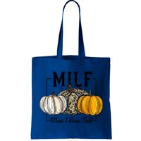 Milf I Love Fall Funny Pumpkin Autumn Lover Funny Gift Tote Bag