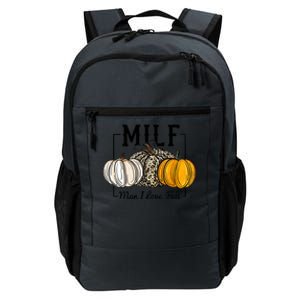 Milf I Love Fall Funny Pumpkin Autumn Lover Funny Gift Daily Commute Backpack