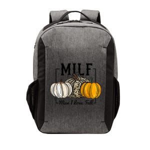 Milf I Love Fall Funny Pumpkin Autumn Lover Funny Gift Vector Backpack